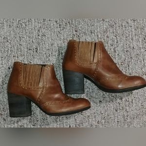 Fly London heeled wingtip booties